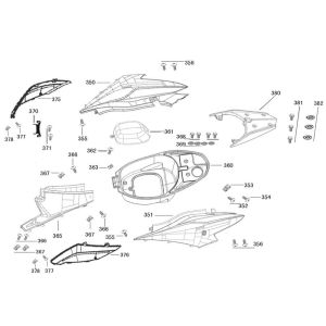 Seitliche hintere Abdeckung AGM R8 Titan