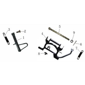 Seitenständer Fosti Retro pink