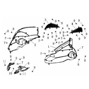 Seitenverkleidung Generic Ideo weiß 2010 2-Takt