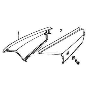 Seitenverkleidung Generic Xor schwarz 2009 2-Takt