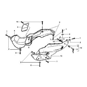 Gilera Runner 98-2005 2-Takt-Seitenverkleidung