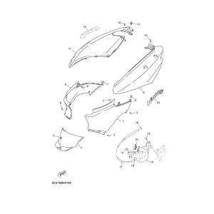 Seitenverkleidung Yamaha Neos 4-Takt (nach 2008)