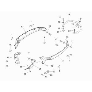 Seitenschwellern- Pick-up Bracket Vespa Lx 2-Takt mattschwarz 79/A