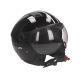 Vito Moda glänzender schwarzer Helm + schwarzes Futter