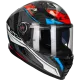 Integralhelm LS2 Vector II Carbon Savage FF811 weiß / blau / rot