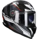 Integralhelm LS2 Vector II Carbon Savage FF811 weiß / rot