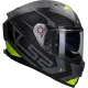 Integralhelm LS2 Vector II Splitter FF811 matt-titan / fluorgelb