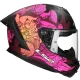 Integralhelm LS2 Rapid III Poppies II FF820 mattschwarz / rosa