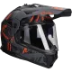 Adventurehelm LS2 Pioneer II Crazy MX702 mattschwarz / rot