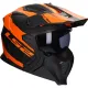 Jethelm LS2 Drifter Mud OF606 mattschwarz / orange