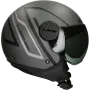 Jethelm LS2 Sphere Lux II Minim OF558 mattschwarz / grau