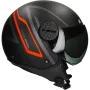 Jethelm LS2 Sphere Lux II Minim OF558 mattschwarz / rot