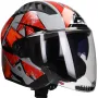 Jethelm LS2 Copter II Kanji OF600 grau / rot