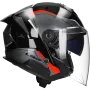 Jethelm LS2 Verso II Air OF618 schwarz / rot