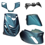 Verkleidungssatz Piaggio Zip 2000 SP matt petrol metallic (green/blue) 5-teilig