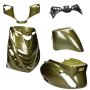 Verkleidungssatz SP Look Piaggio Zip python green metallic 5-teilig
